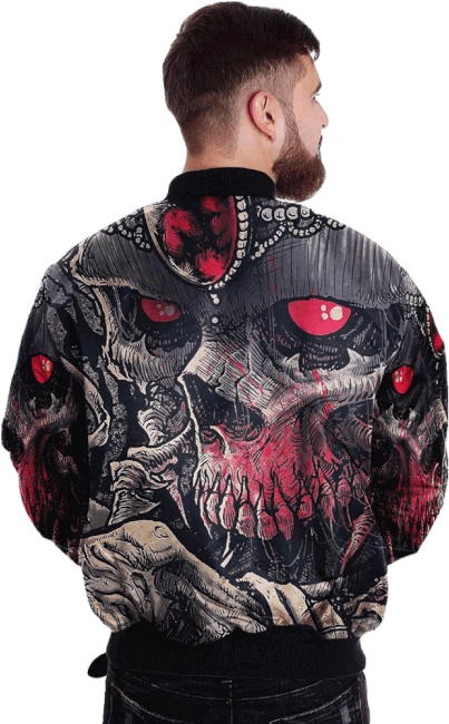 Com Ark Skull Evil Soul Skull Art Art Skeleton Over - Leather Jacket Clipart (650x650), Png Download