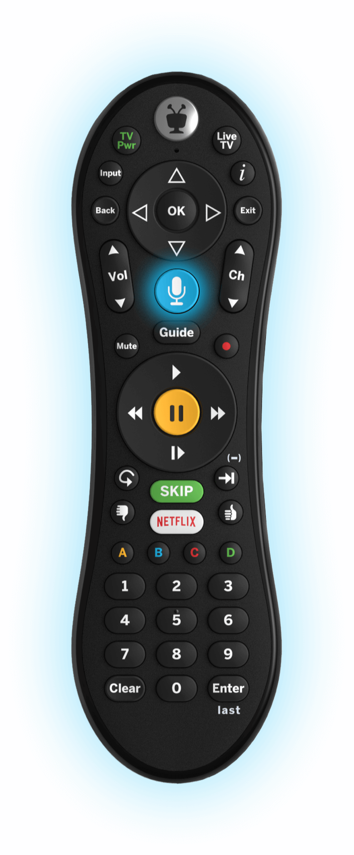 In The Mood For A Comedy But Can't Decide Which One - Tivo Vox Remote Control Clipart (716x1726), Png Download