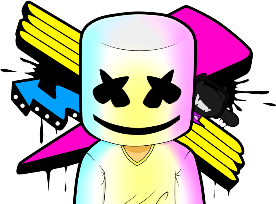 Marshmello Png - Marshmello Anime Clipart (1063x752), Png Download