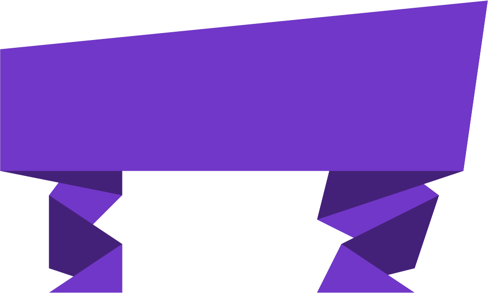 Purple Banner Download Png Image - Simple Banner Vector Png Clipart (1000x601), Png Download