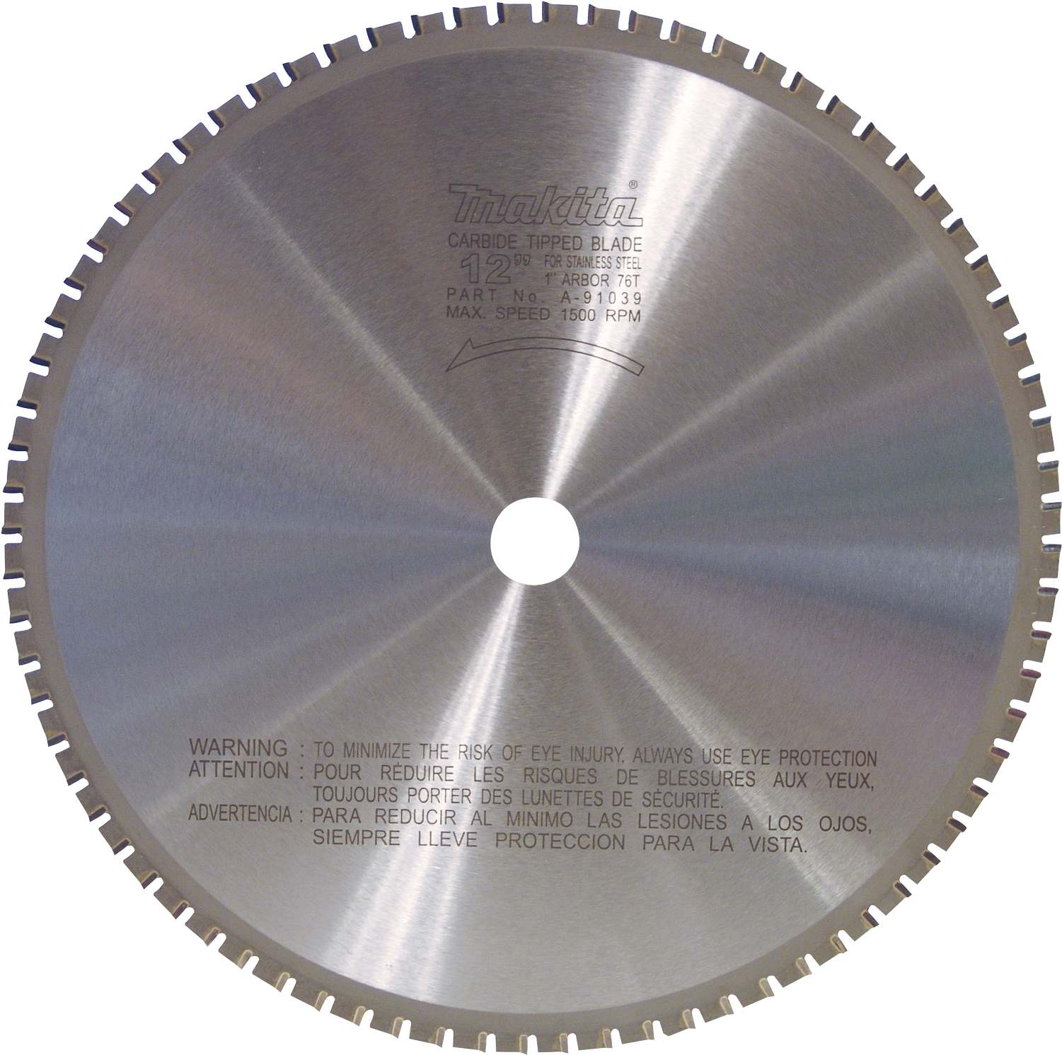 Saw Blade Png - Crl Makita A91039 Clipart (1500x1500), Png Download