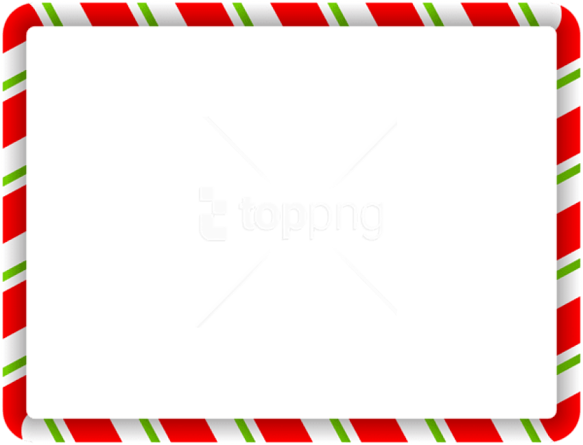 Free Png Christmas Border Green Red Png - Christmas Border Png Clipart Transparent Png (850x649), Png Download