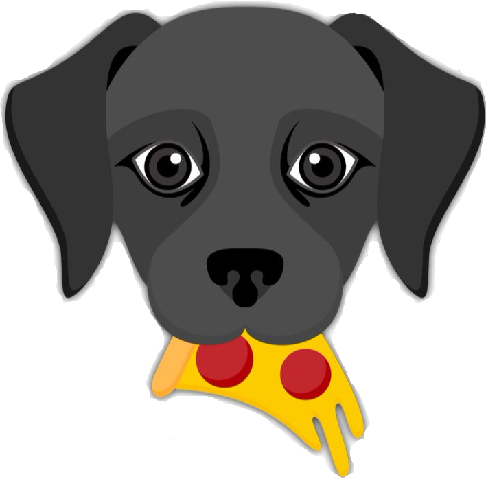 Cookie - - Black Lab Emoji Clipart (708x698), Png Download