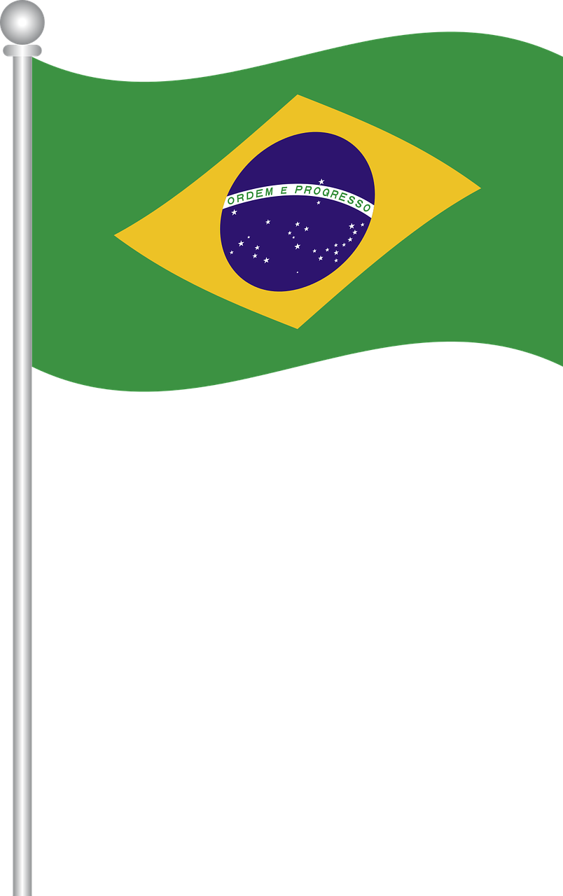 Brazil Flag Clipart Png Bandeira Do Brasil Em Vetor Transparent Png