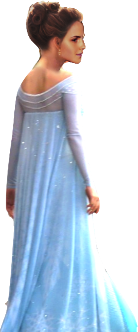 Hermione Granger Yule Book Version Png By - Gown Clipart (442x1061), Png Download
