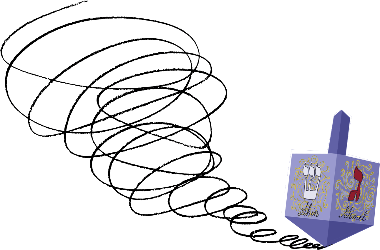 Happy Chanukah - Drawing Clipart (1340x917), Png Download