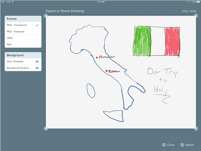 Linea Has Many Export Options Clipart (1418x522), Png Download