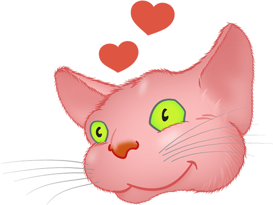 Pink Cat Emoji Messages Sticker-8 Clipart (644x500), Png Download