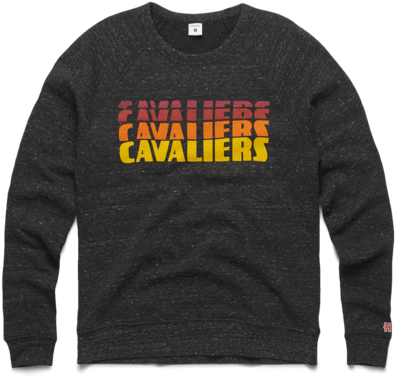 Women's Cavaliers Fadeaway Crewneck Cleveland Cavs - Long-sleeved T-shirt Clipart (600x600), Png Download