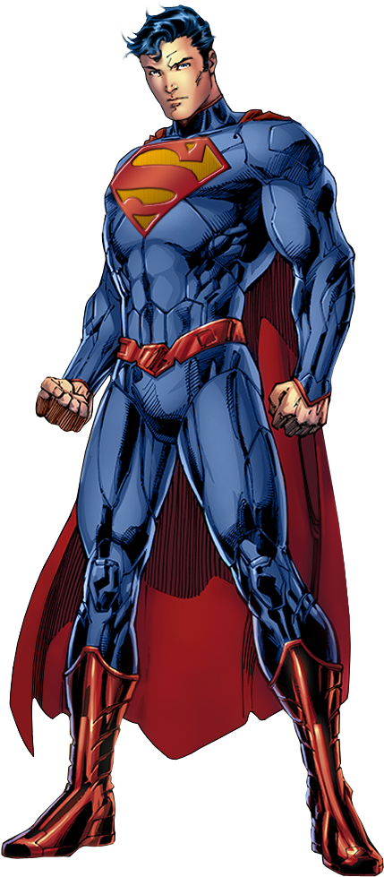 Superman Dc's New - Kratos Vs Super Man Clipart (437x1000), Png Download