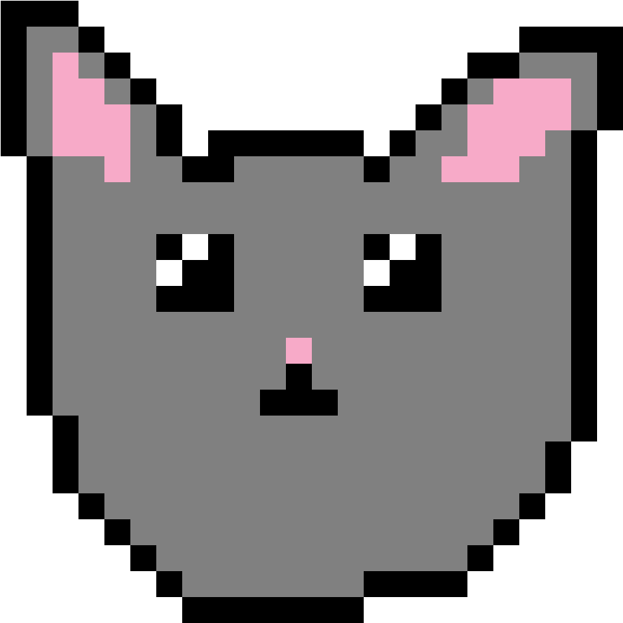 Kawaii Cat Head/face - Basketball Pixel Art Transparent Clipart (889x889), Png Download