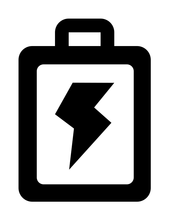 High Contrast Battery - Rechargement Batterie Clipart (768x768), Png Download