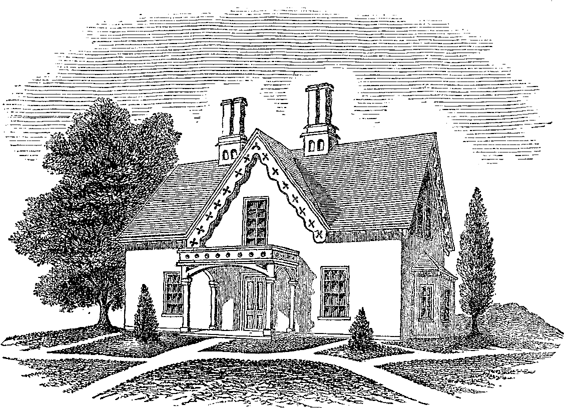 Рисунок графический домик