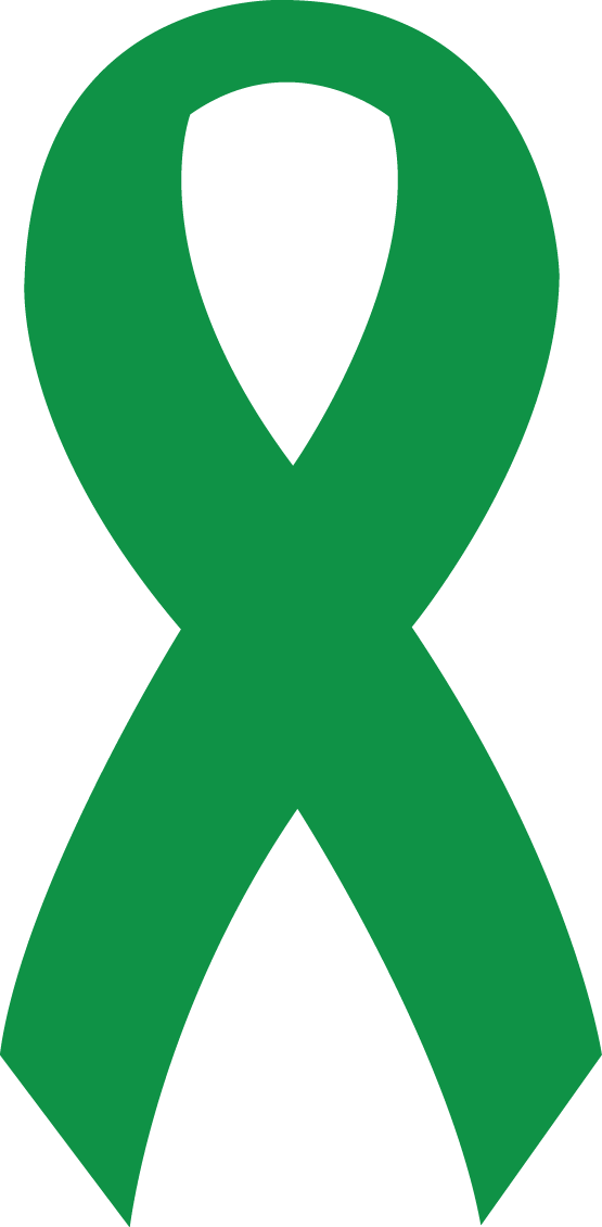 Green Ribbon Clipart (555x1130), Png Download