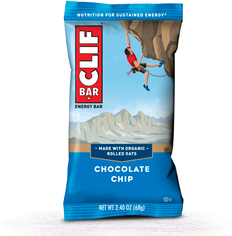 Clif Bar - Chocolate Chip Clif Bar Clipart (625x510), Png Download