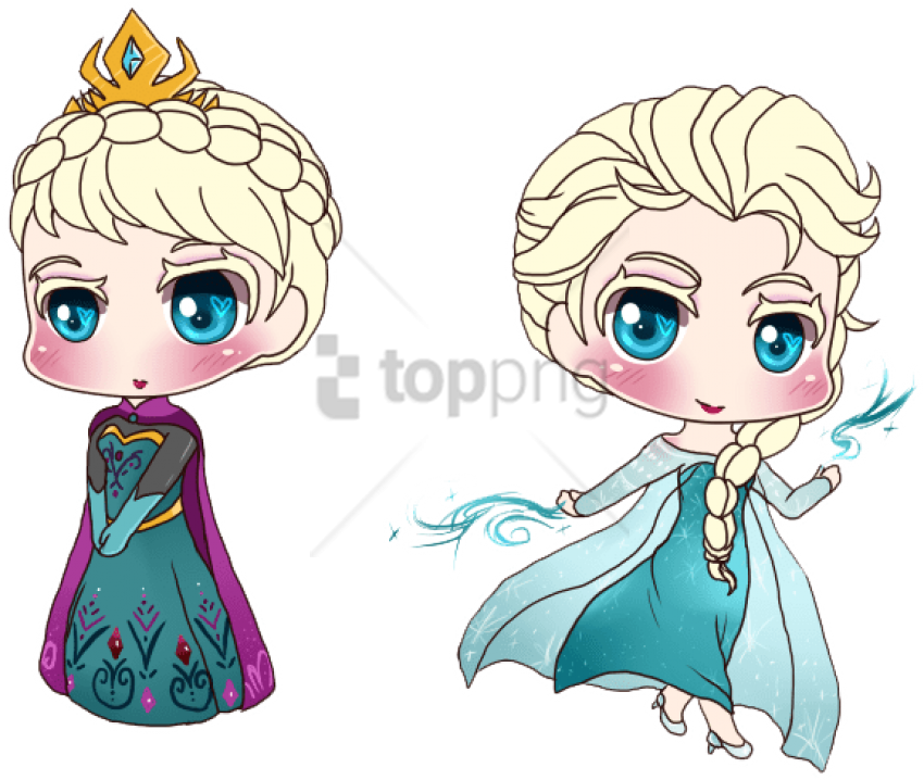 Free Png Download Frozen Png Images Background Png - Elsa And Anna Easy Drawing Clipart (850x718), Png Download