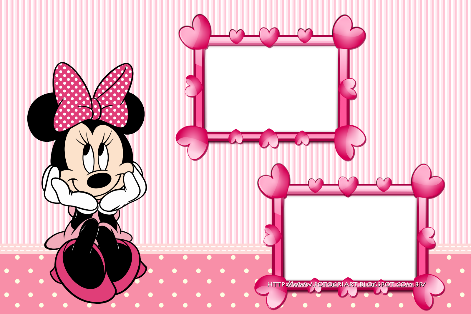 Minnie Rosa Frame Imagem Maravilhosa - Imagenes Tiernas De Minnie Mouse Clipart (1600x1068), Png Download