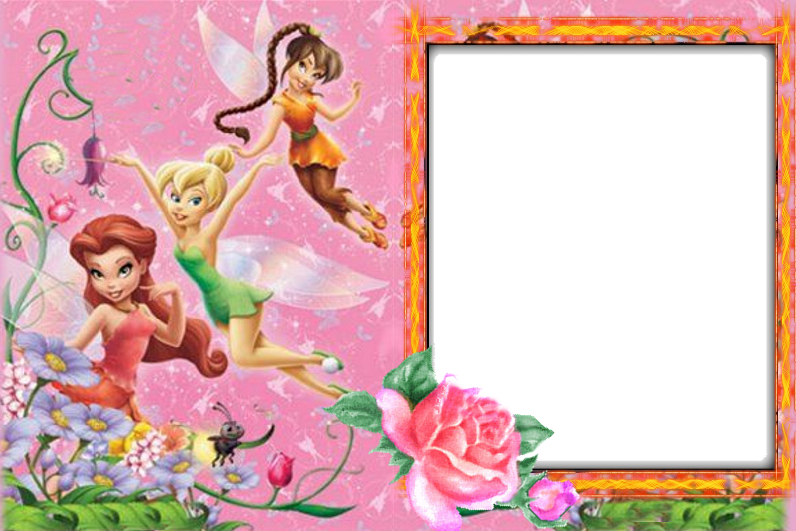 Molduras Tinker Bell - Bordas Da Tinker Bell Clipart (1600x1067), Png Download