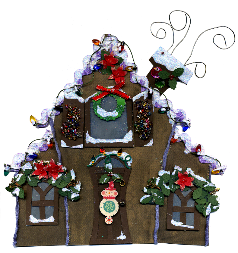 Eridoodle Free Digital Download Christmas Gingerbread - Gingerbread House Clipart (800x863), Png Download