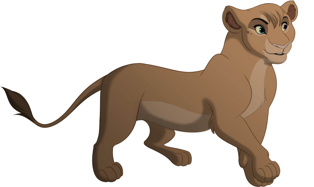Cartoon Lioness - Lioness Clipart - Png Download (1400x891), Png Download