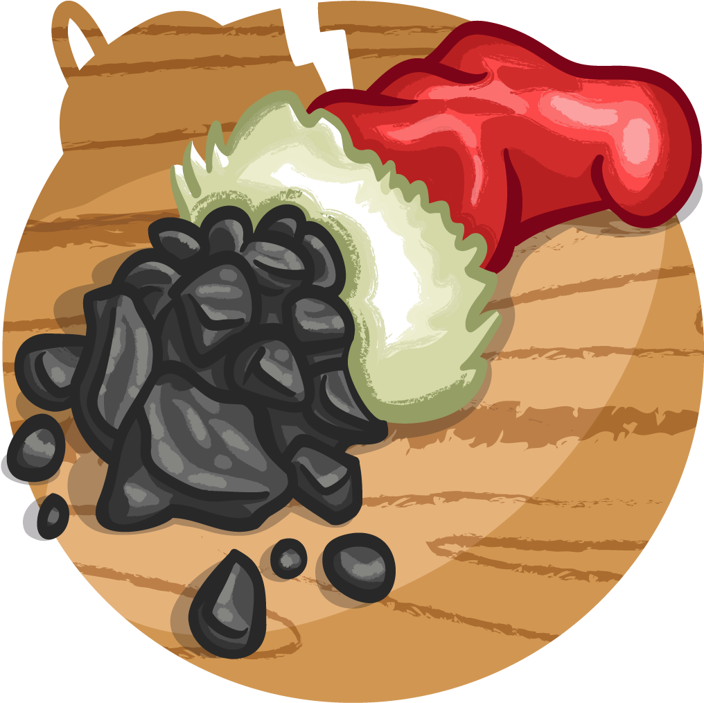 Lump Of Coal - Lump Of Coal Cartoon Clipart (1024x1024), Png Download