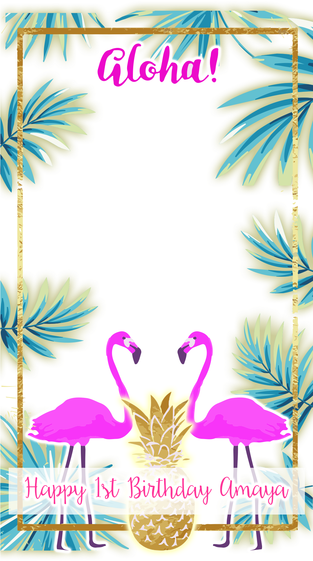 Snapchat Filters - Flamingo Clipart (1080x2340), Png Download