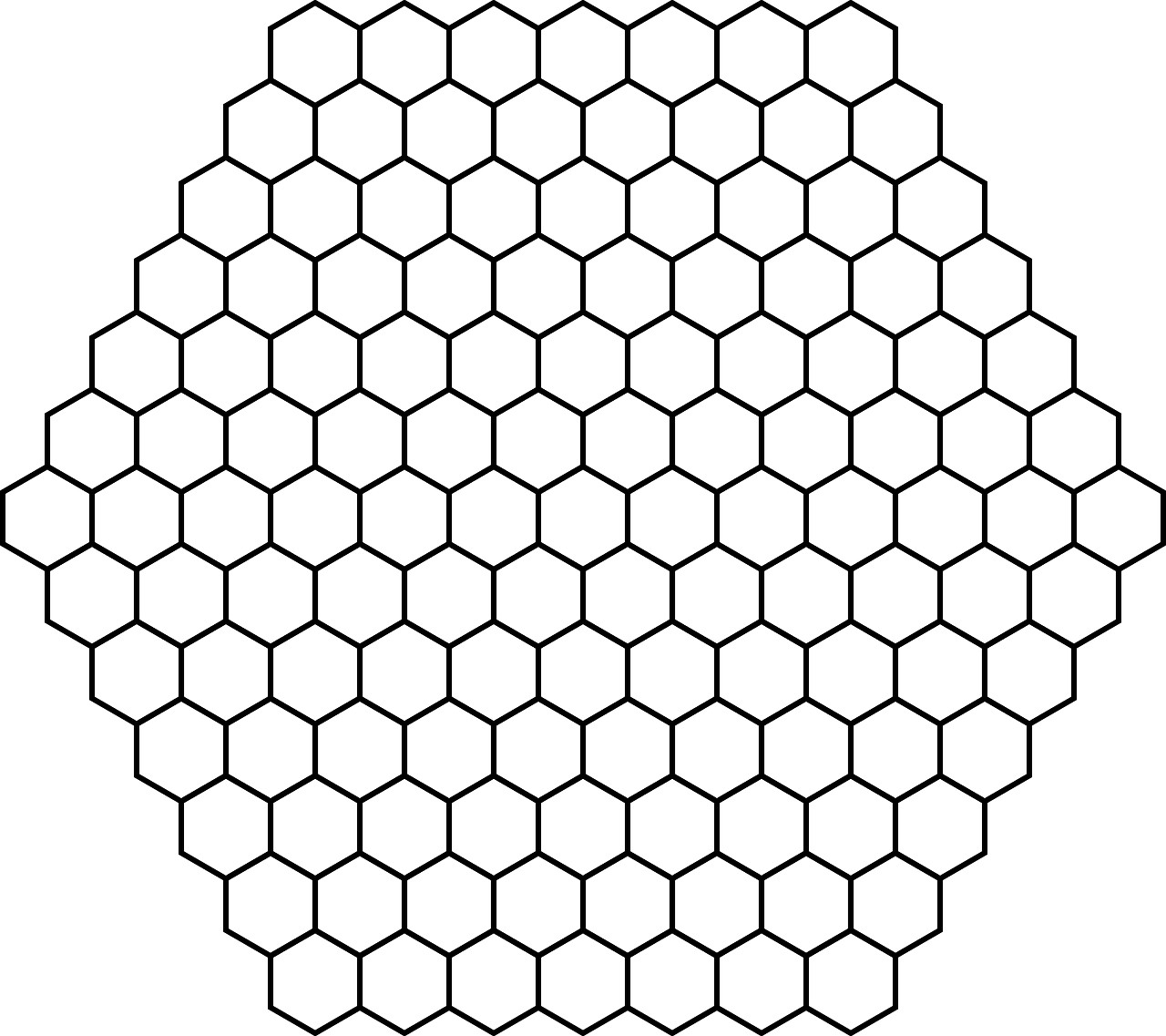 Honey Comb Png - Honeycomb Geometric Clipart (1280x1137), Png Download