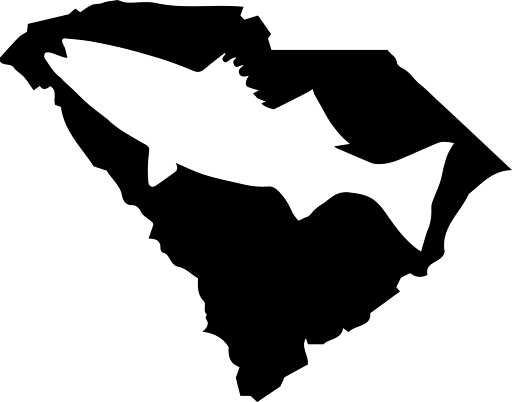 State Silhouette Striper Stickers Smith Mountain Lake - Illustration Clipart (1024x804), Png Download