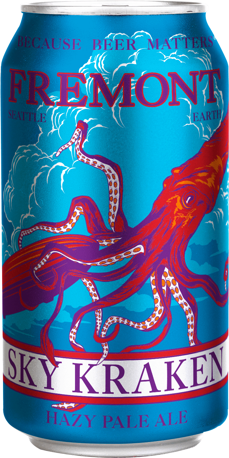 Fremont Brewing Releases The Sky Kraken - Fremont Brewing Sky Kraken Clipart (975x1725), Png Download