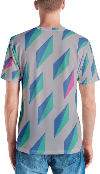 Falling Diamonds Like Snow Men's T-shirt - Piet Mondrian Shirt Clipart (600x600), Png Download