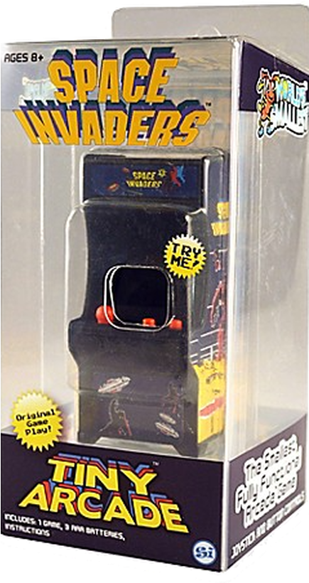 Tiny Arcade Space Invaders Classic Arcade Video Game Clipart (638x1023), Png Download