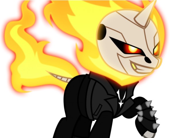 Ghost Rider Clipart Tribal - Ghost Rider Pony - Png Download (640x480), Png Download