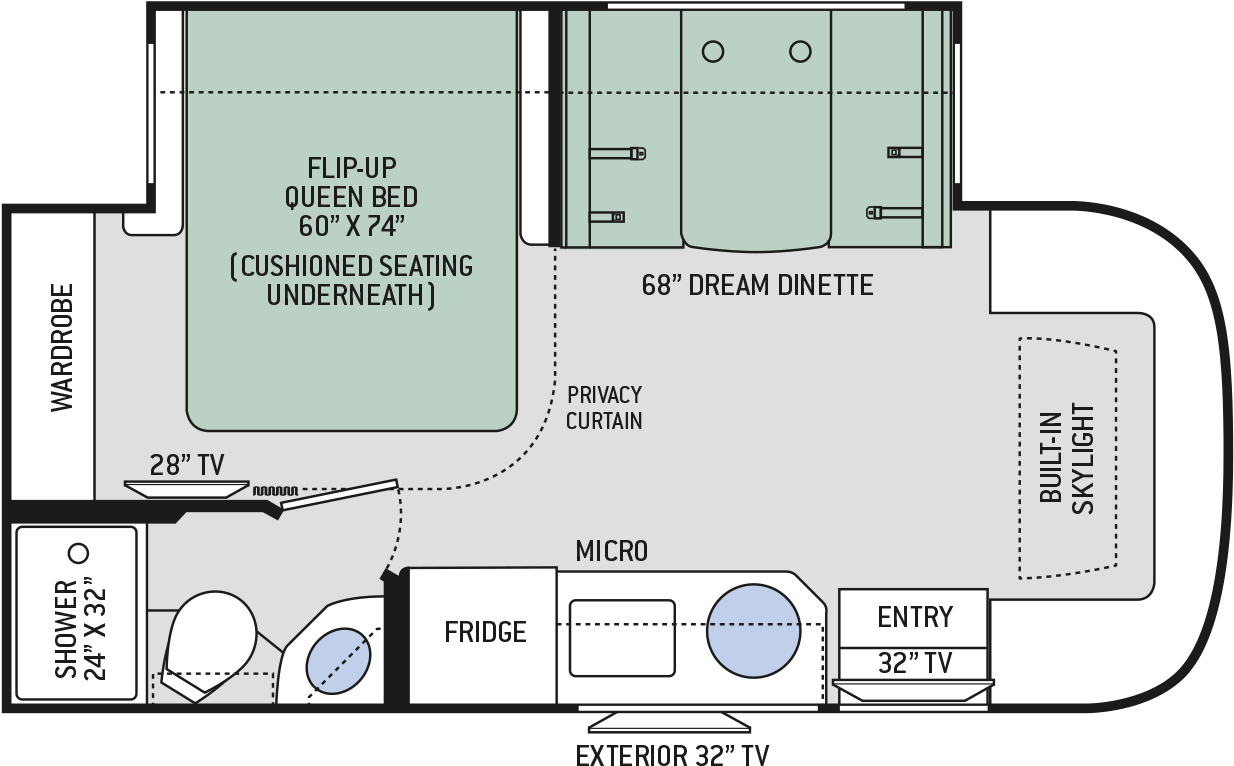 Gemini 23tw Floor Plan 25 Foot Class C Rv Floor Plans Clipart Large Size Png Image PikPng Gemini 23tw Floor Plan 25 Foot Class C Rv Floor Plans Clipart Large Size Png Image PikPng