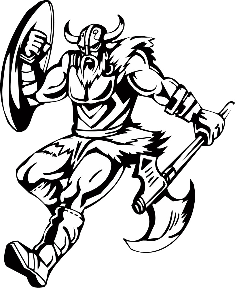 Clip Art Royalty Free Download Viking Png - Vikings Clipart Black And White Transparent Png (816x999), Png Download