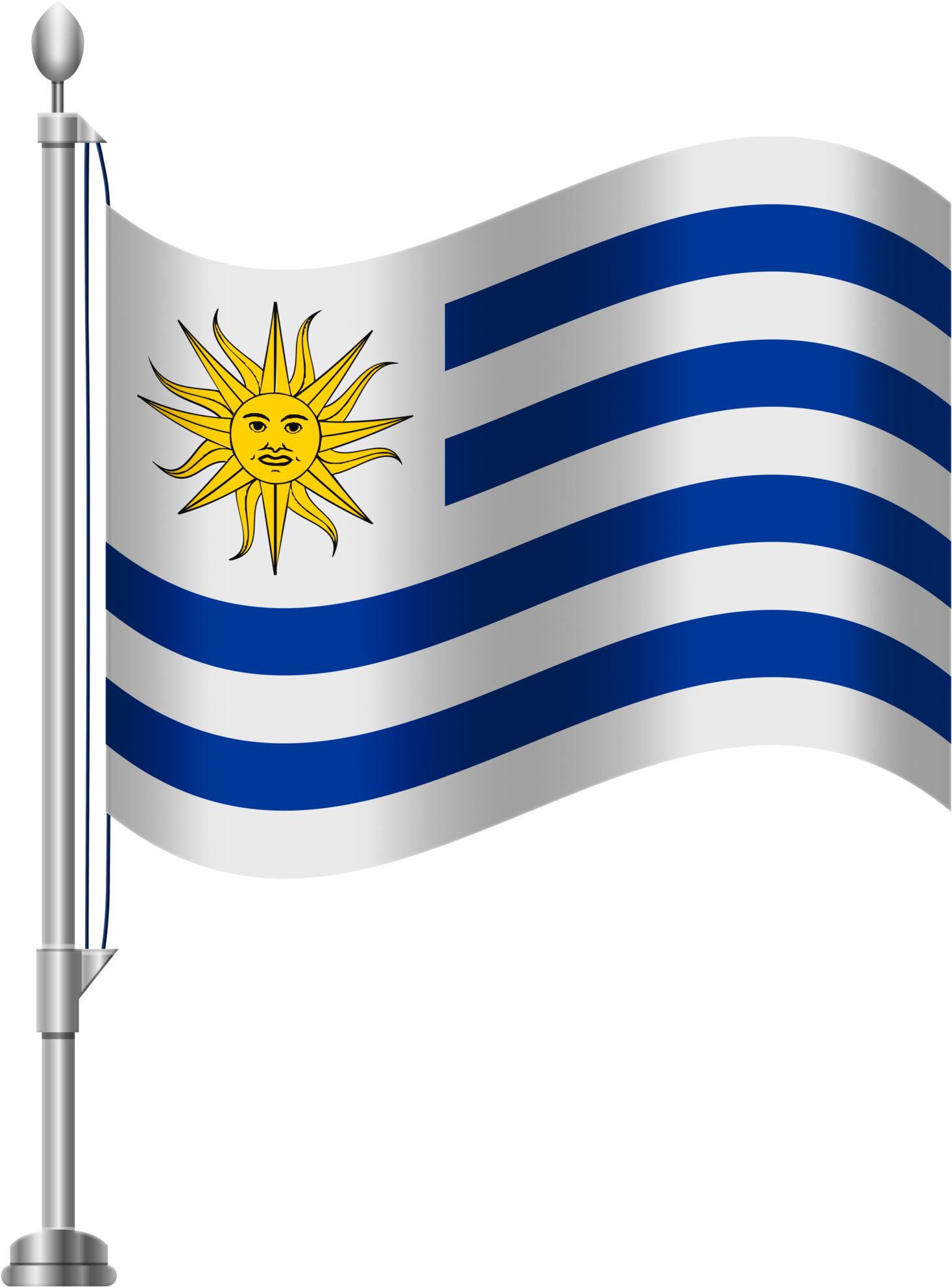 Jamaica Flag On Pole Png Clipart (1536x2000), Png Download