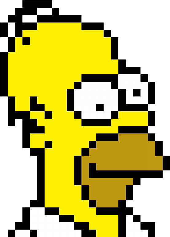 Homer Simpson - Build Homer Simpson In Minecraft Clipart (1200x1200), Png Download