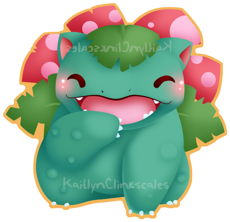 003 Venusaur - Cartoon Clipart (1000x1000), Png Download
