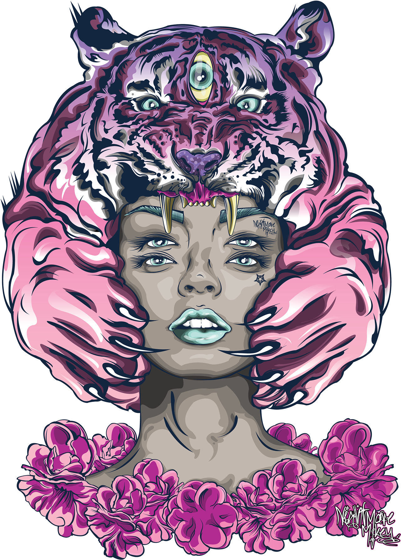 Nightmare Mikey - Illustration Clipart (1400x1867), Png Download