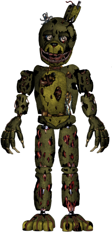 Editthe - Fnaf The Twisted Ones Springtrap Clipart (444x820), Png Download