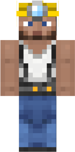 16 - - Minecraft Mining Skin Clipart (640x640), Png Download