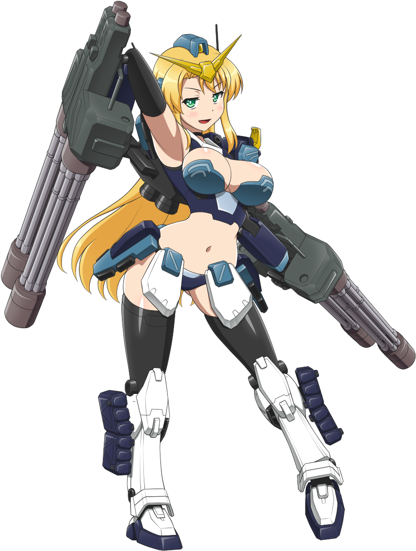 #gundam #gundamgirl #msgirl #robotgirl #mechamusume Clipart (853x1130), Png Download