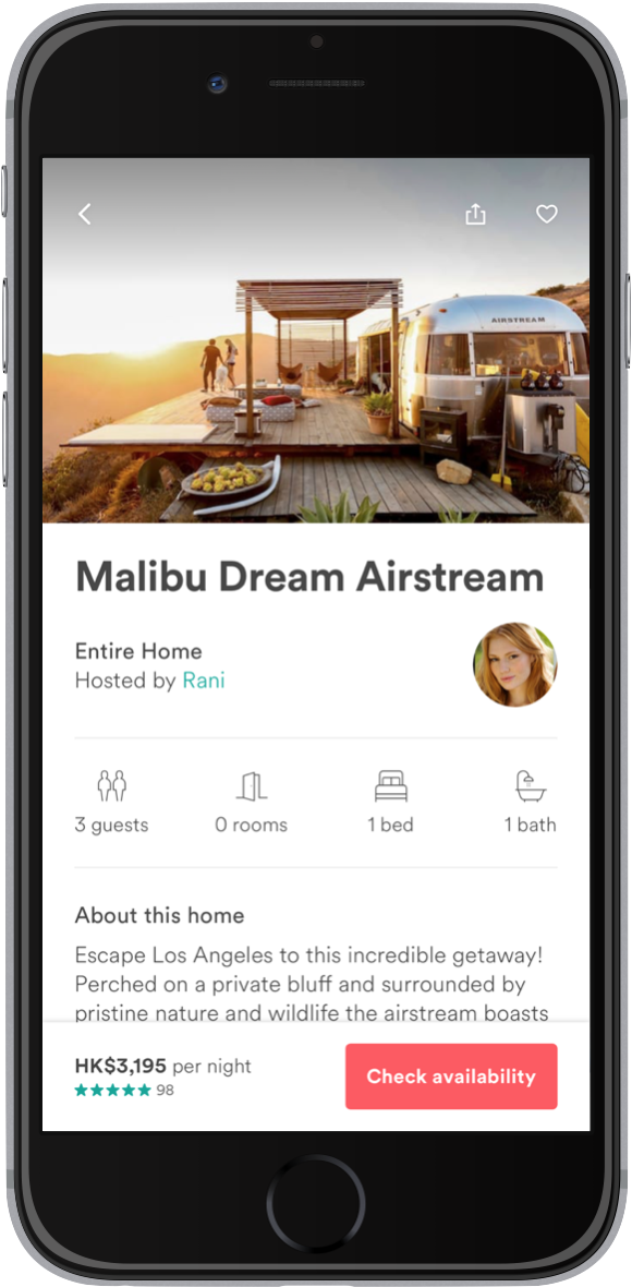 Airbnb App - Iphone Clipart (1818x1218), Png Download