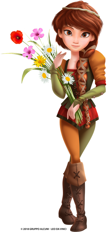 Leo Da Vinci Mission Mona Lisa , Png Download - Bouquet Clipart (412x886), Png Download