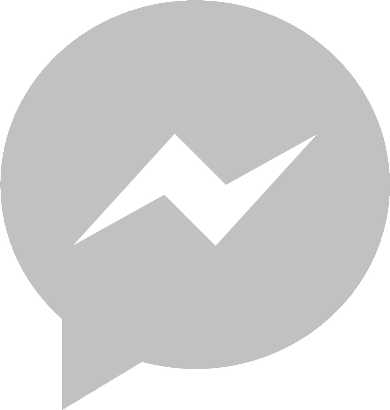 Facebook Messenger Phone Icon Grey Facebook Messenger App Icon Png Clipart Large Size Png Image Pikpng