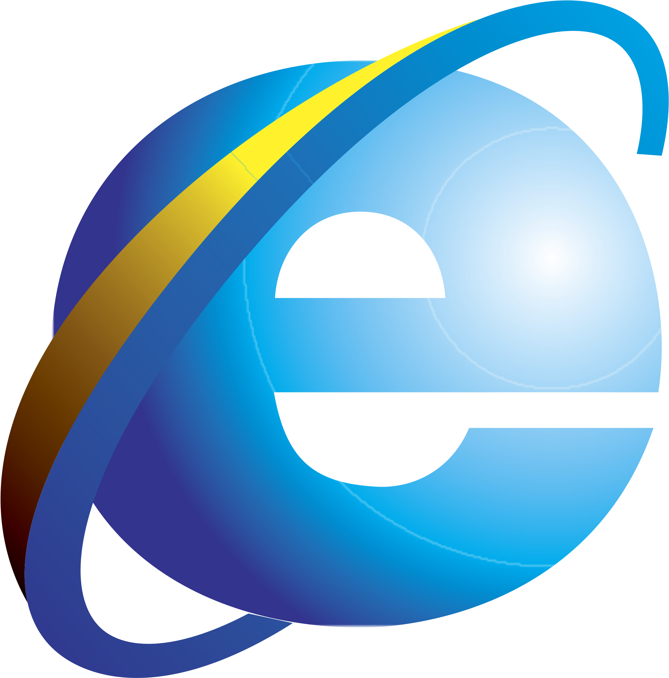 Internet Explorer Logo Png Transparent - Internet Explorer Logo Png Clipart (2400x2400), Png Download