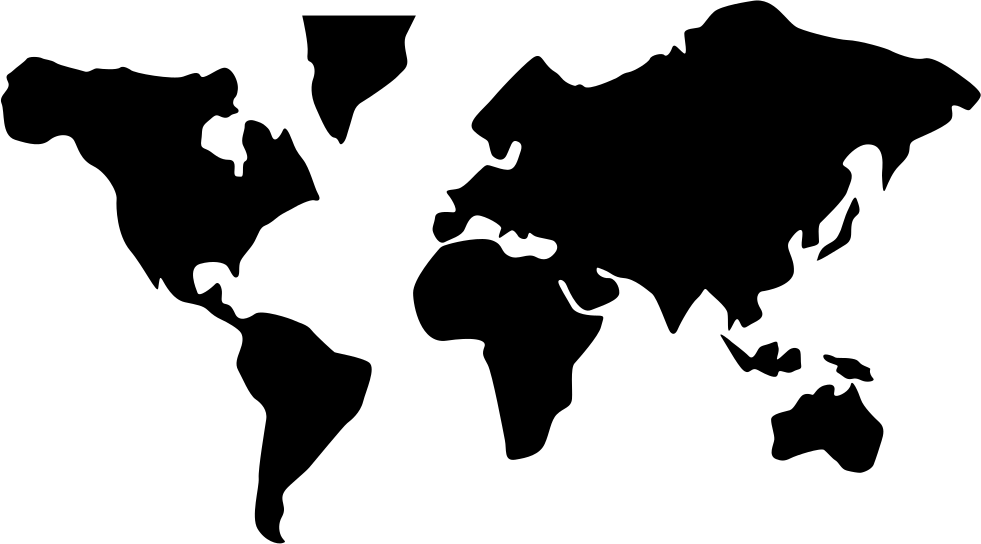 World Png Icon - Map Of The World Icon Png Clipart (981x544), Png Download