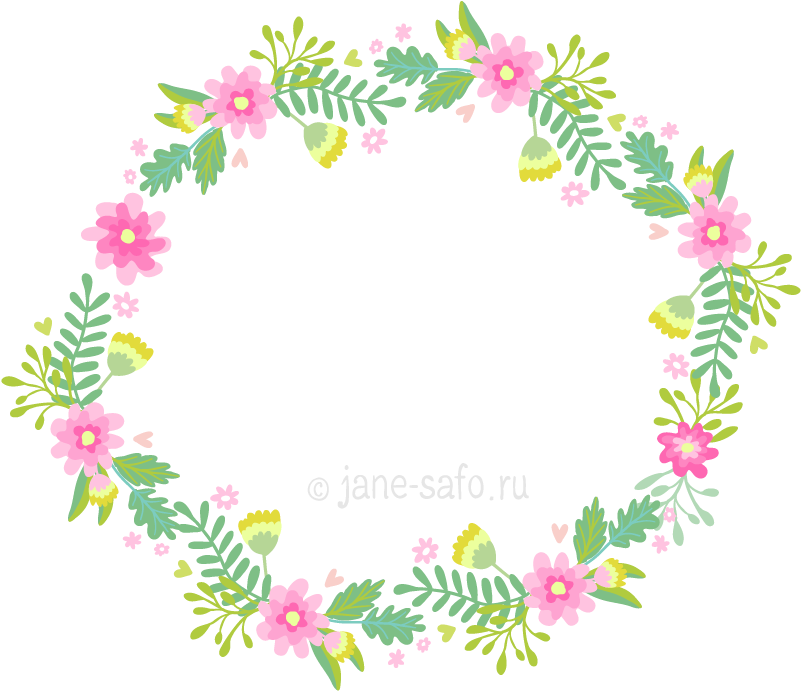 Molduras Arredondadas Pinterest Wreaths Discover - Акварель Венок Пнг Clipart (801x691), Png Download
