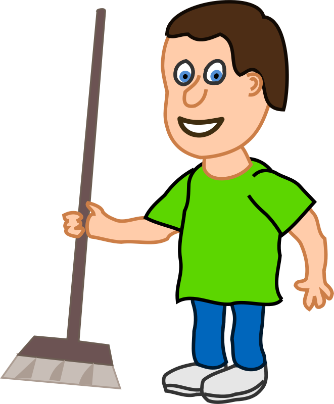 620 X 750 4 - Cleaning The House Cartoon Clipart (620x750), Png Download