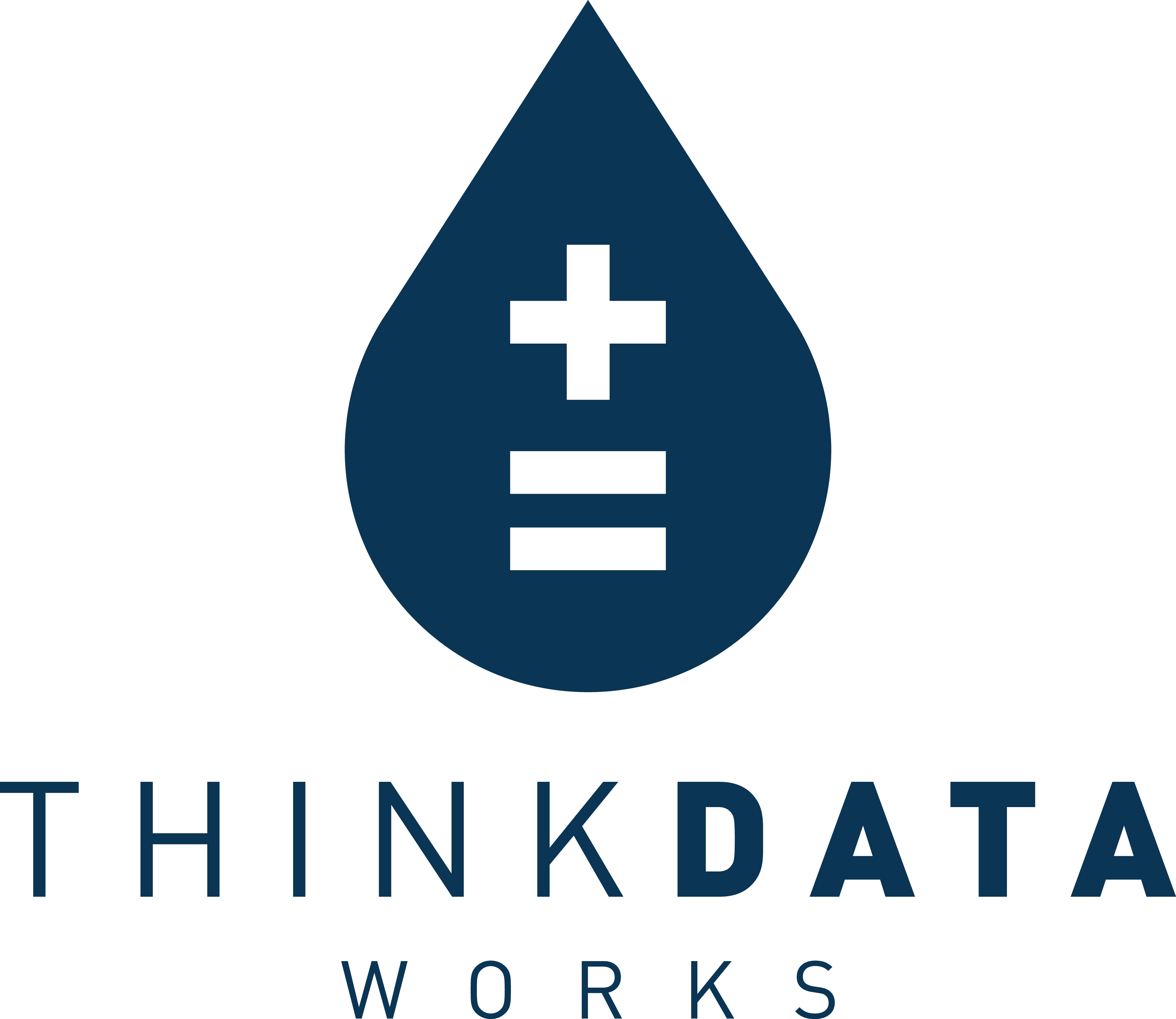 Think Data Logo-vertical - Thinkdata Works Clipart (4000x3467), Png Download