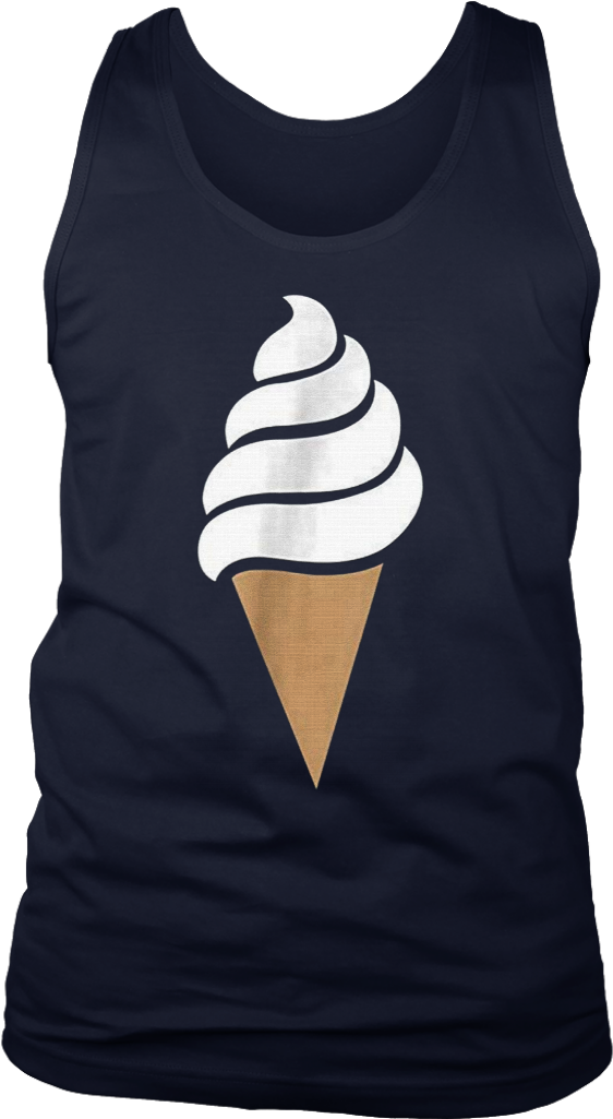 Vanilla Soft Serve Ice Cream Cone Emoji Shirt Frozen - T-shirt Clipart (1024x1024), Png Download